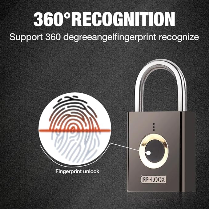 Smart Fingerprint Security Padlock